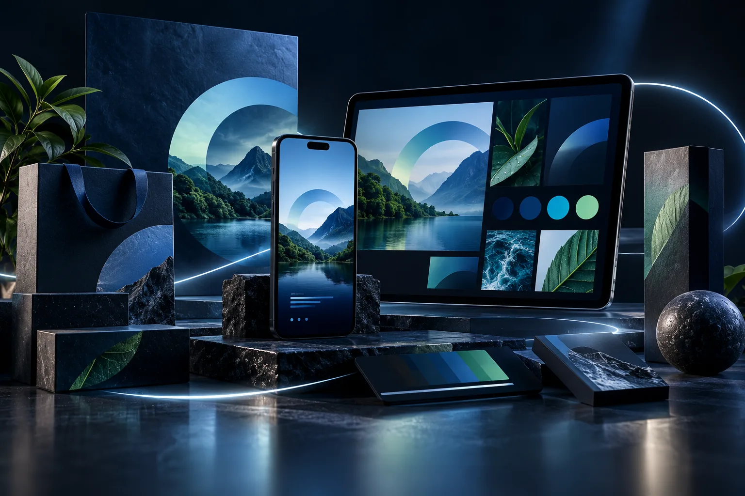 Connected digital brand identity across devices