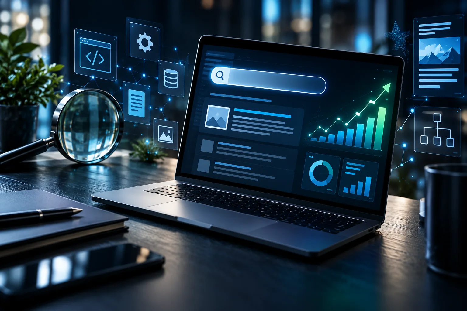 Technical SEO and organic search growth dashboard