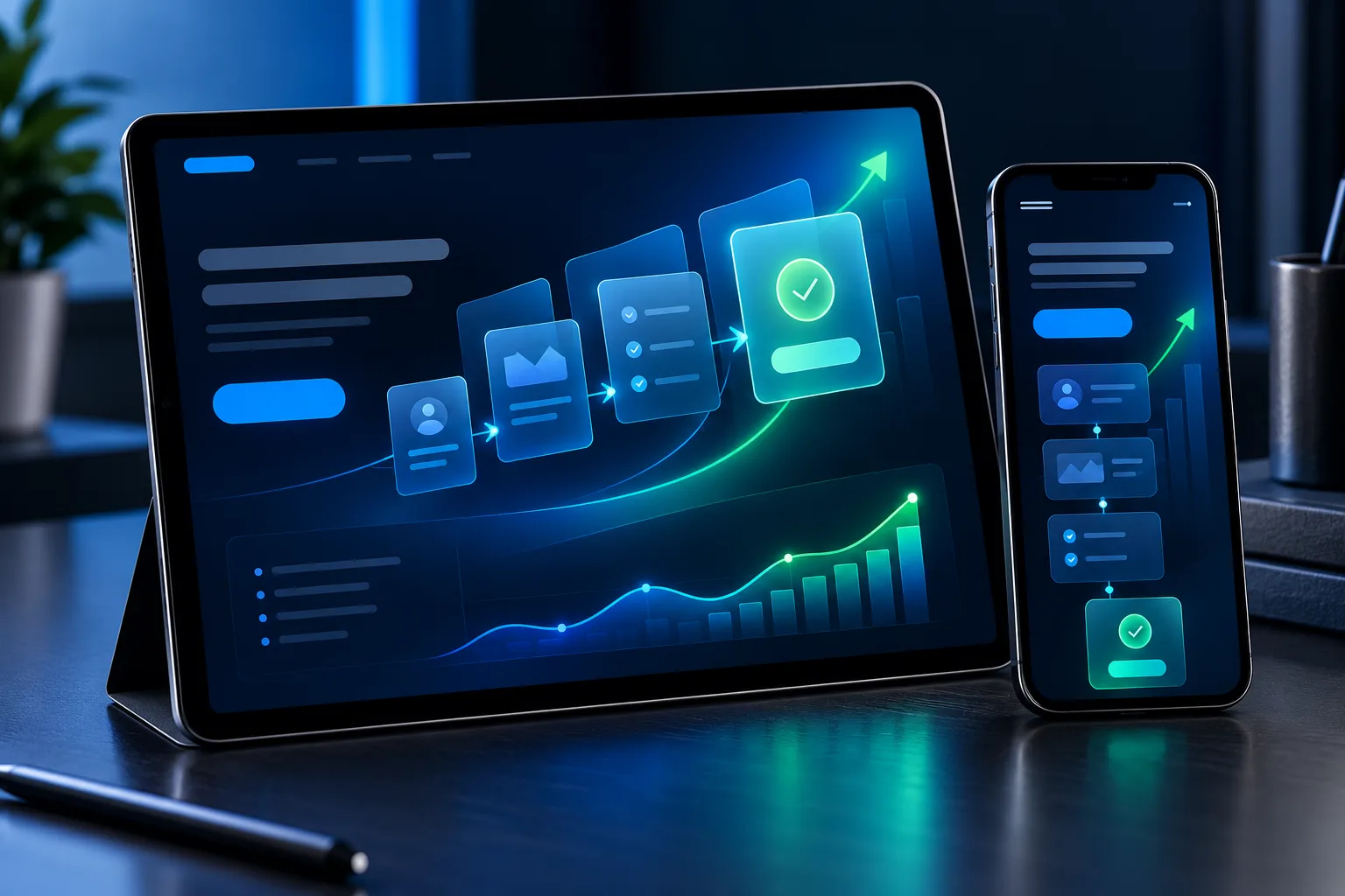 Responsive website conversion journey and analytics